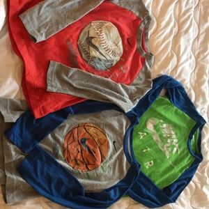 Lot of 3 Nike Long sleeve shirts